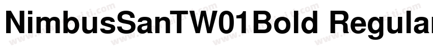 NimbusSanTW01Bold Regular字体转换